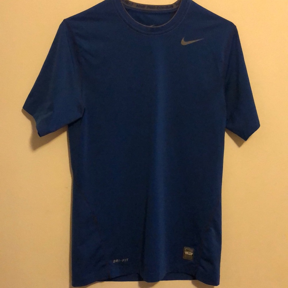 Men’s Nike Dri-Fit Blue Short Sleeve Shirt